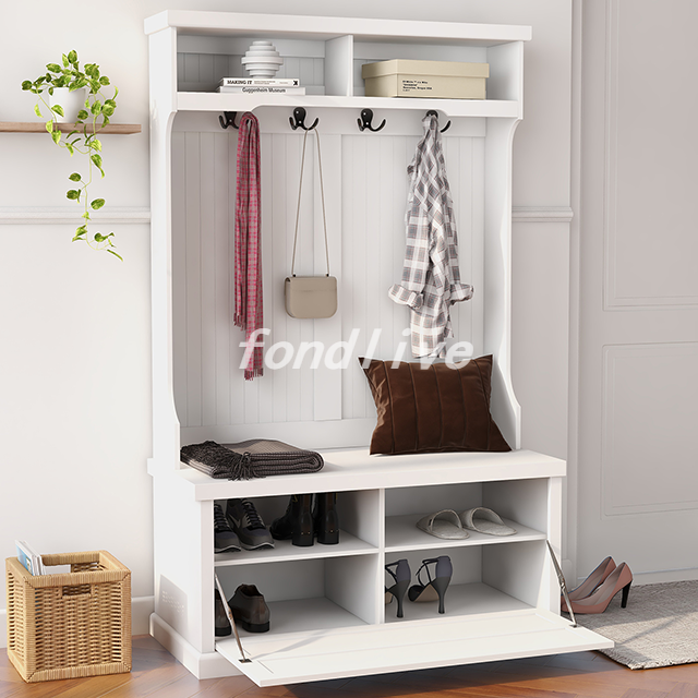 Hot Selling Shoe and Coat Rack Entryway Cupboard With Drawers
