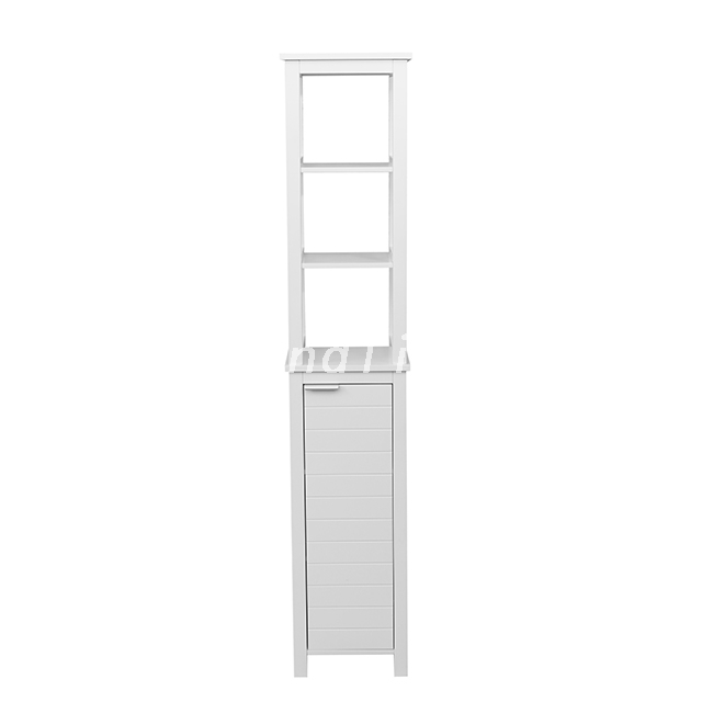 Vintage Tall Slim Top Bathroom Storage Cabinet