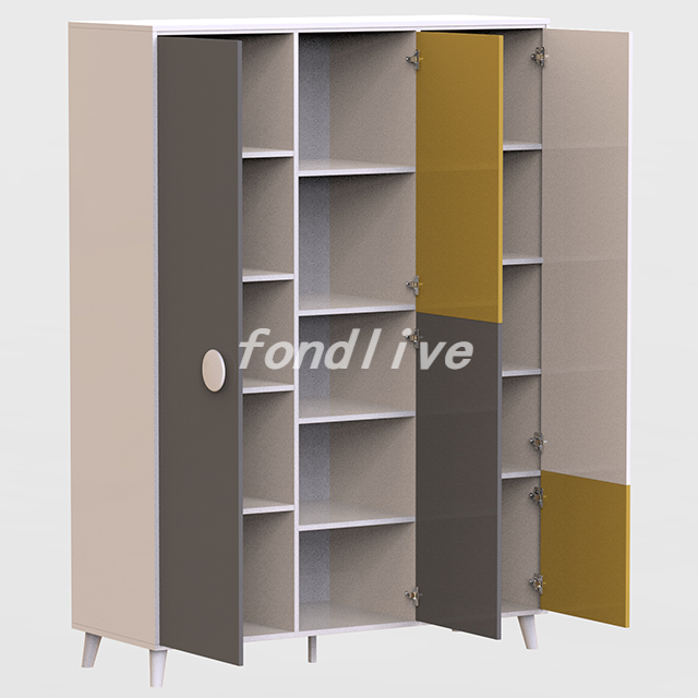 MDF Portable Armoire Wardrobe Closet With Doors