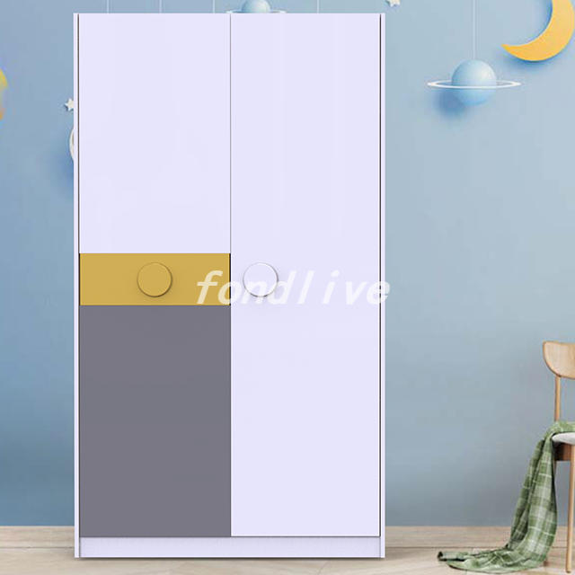 Modern Simple MDF Portable Armoire Wardrobe Closet With Doors