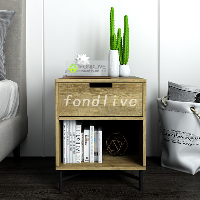 New Industrial Austin Bedside Table