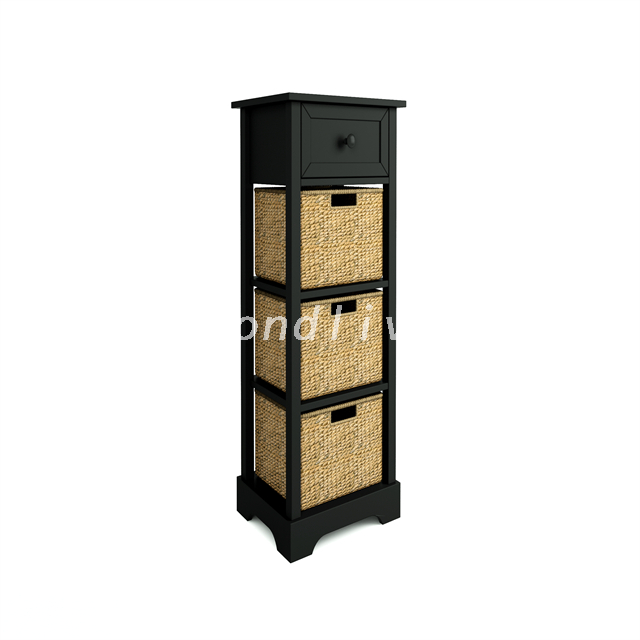 Medium Rattan Cupboard Buffet Storage Cabinet