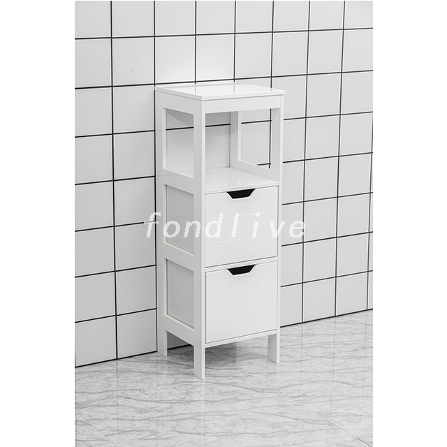2 Drawers Storage Unit Bathroom Storage Cabinet