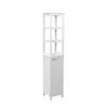 Vintage Tall Slim Top Bathroom Storage Cabinet