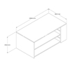 Wood MDF Coffee Table With Storage