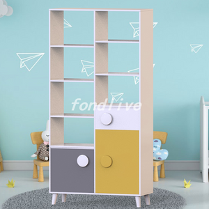 MDF Cheap Bookcase Display Storage Cabinet