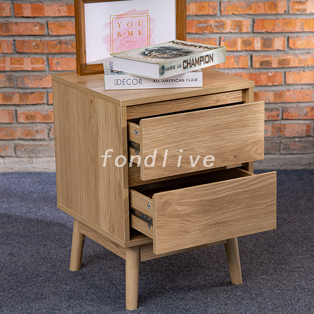 Home Bedroom Wooden Beside Table Nightstand