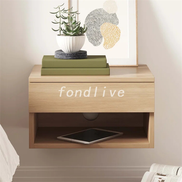 Unique Floating Hang on Bedside Table for Bedroom