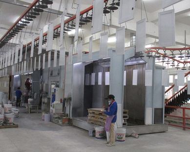 Waterborne Electrostatic Spraying Line