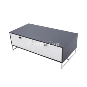 Modern Living Room Coffee Wood Table with Storage Drawers