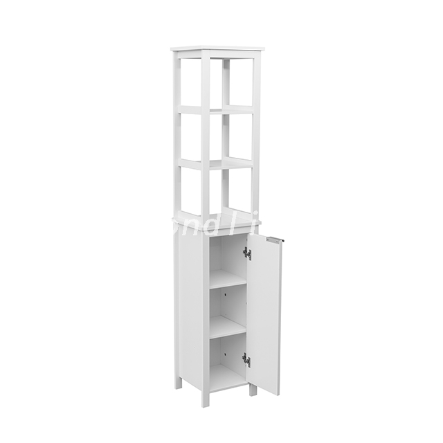 Vintage Tall Slim Top Bathroom Storage Cabinet