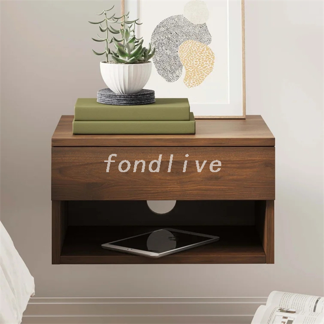 Unique Floating Hang on Bedside Table for Bedroom