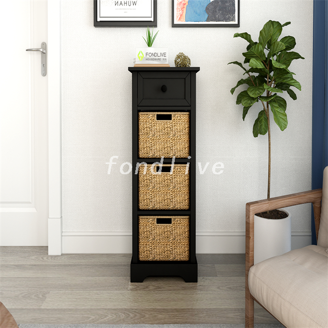 Medium Rattan Cupboard Buffet Storage Cabinet