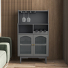 Modern Black Living Room MDF Sideboard Cabinet