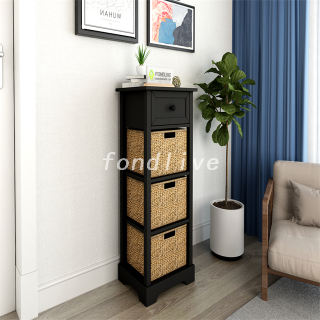 Medium Rattan Cupboard Buffet Storage Cabinet