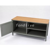 Factory Direct console cabinet one door 2 shelves 4 legs Wooden Modern TV Stand