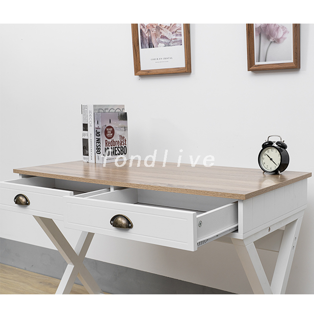 Light Luxury Modern White Wooden Hallway Entry Console Table