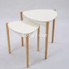 Round Wood Rectangle Rustic Coffee Table