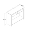 Modern 2 Drawers Living Room Entryway Console Table