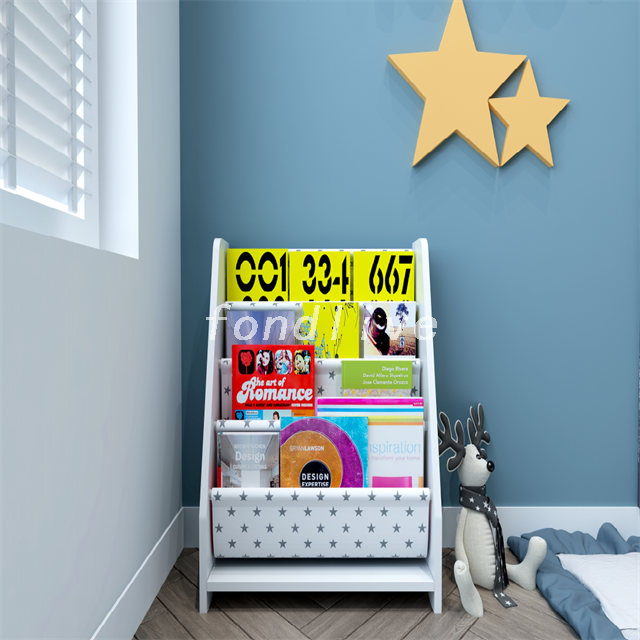 MDF Lovely Small Bookcase Display Storage Shelf
