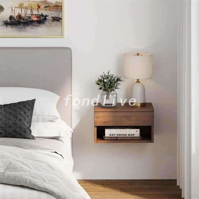 Unique Floating Hang on Bedside Table for Bedroom