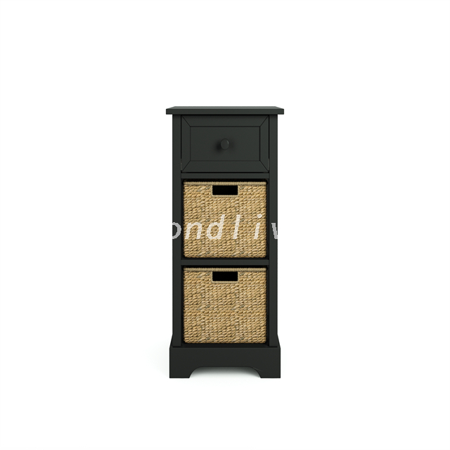 Contemporary Rattan Living Room Buffet Storage Cabinet