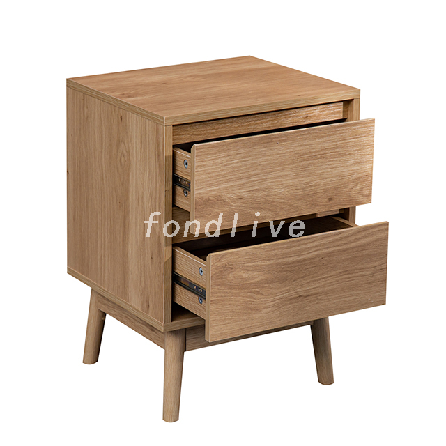 Home Bedroom Wooden Beside Table Nightstand