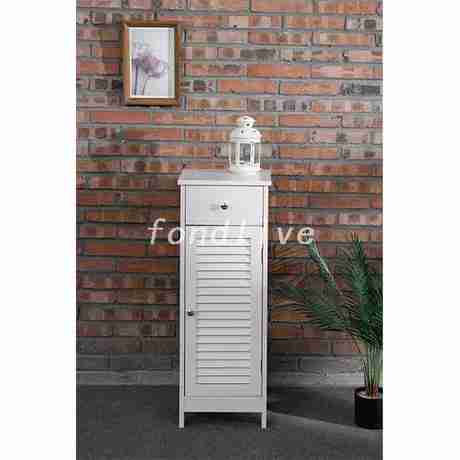 Single Door Tall Modern Bathroom Storage Cabinet