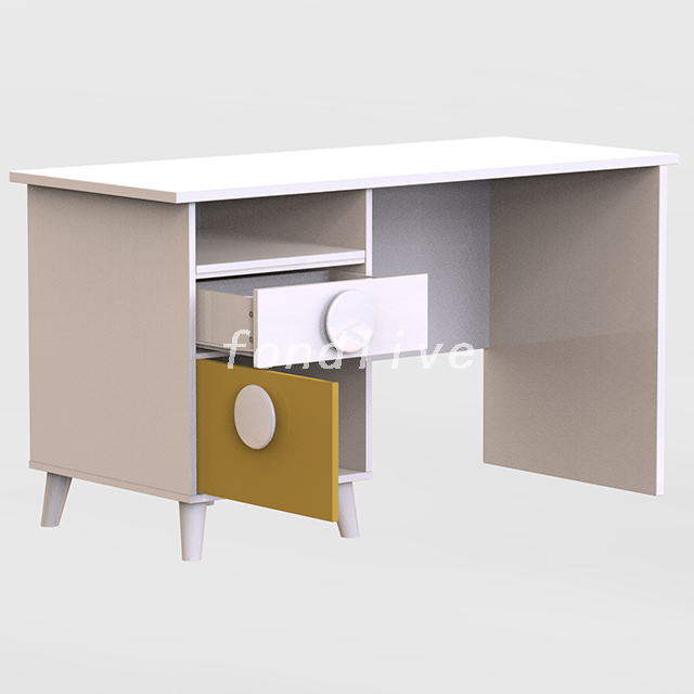 Modern Kid's Stylish MDF Table with Drawers for Living Room