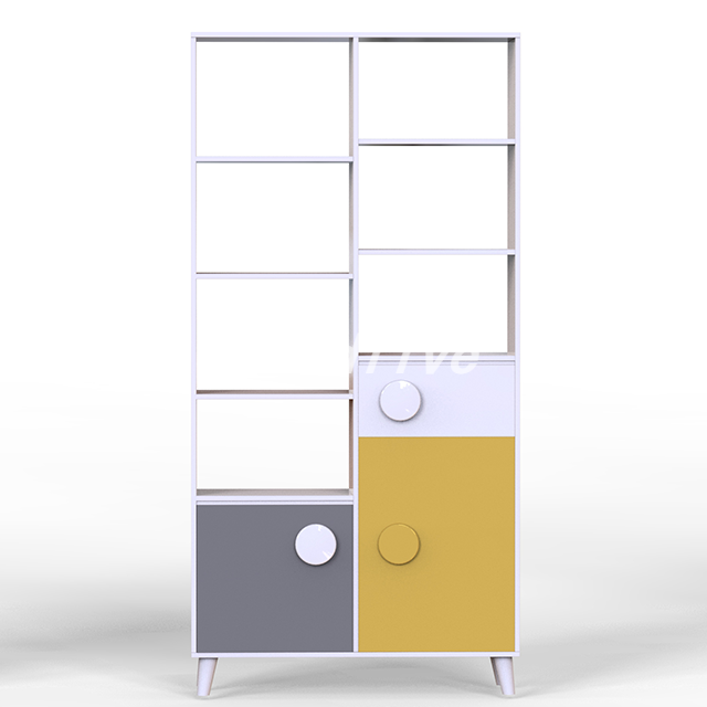 MDF Cheap Bookcase Display Storage Cabinet