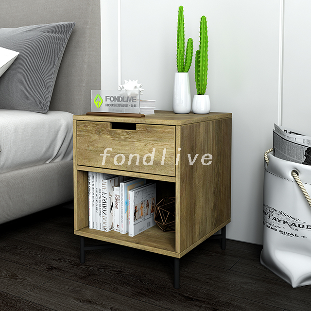 New Industrial Austin Bedside Table