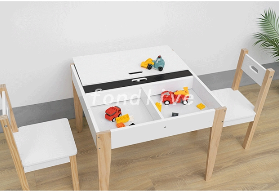 Modern Study Kids Table And Chairs Set.png